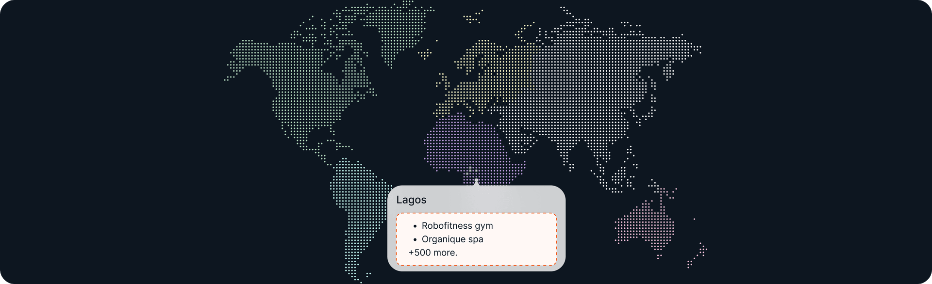 Map of Bardge locations across 35+ African cities — explore the network